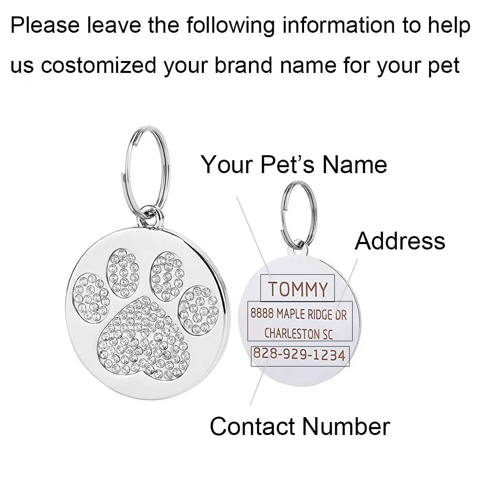 Personalized Dog and Cat Name Tags for Collars