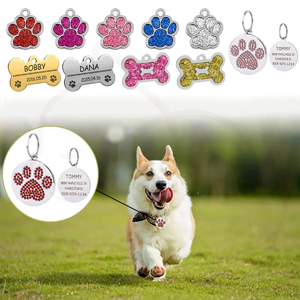 Personalized Dog and Cat Name Tags for Collars
