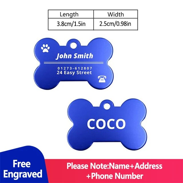 Personalized Dog and Cat Name Tags for Collars