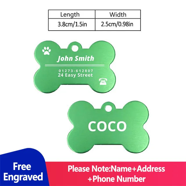 Personalized Dog and Cat Name Tags for Collars
