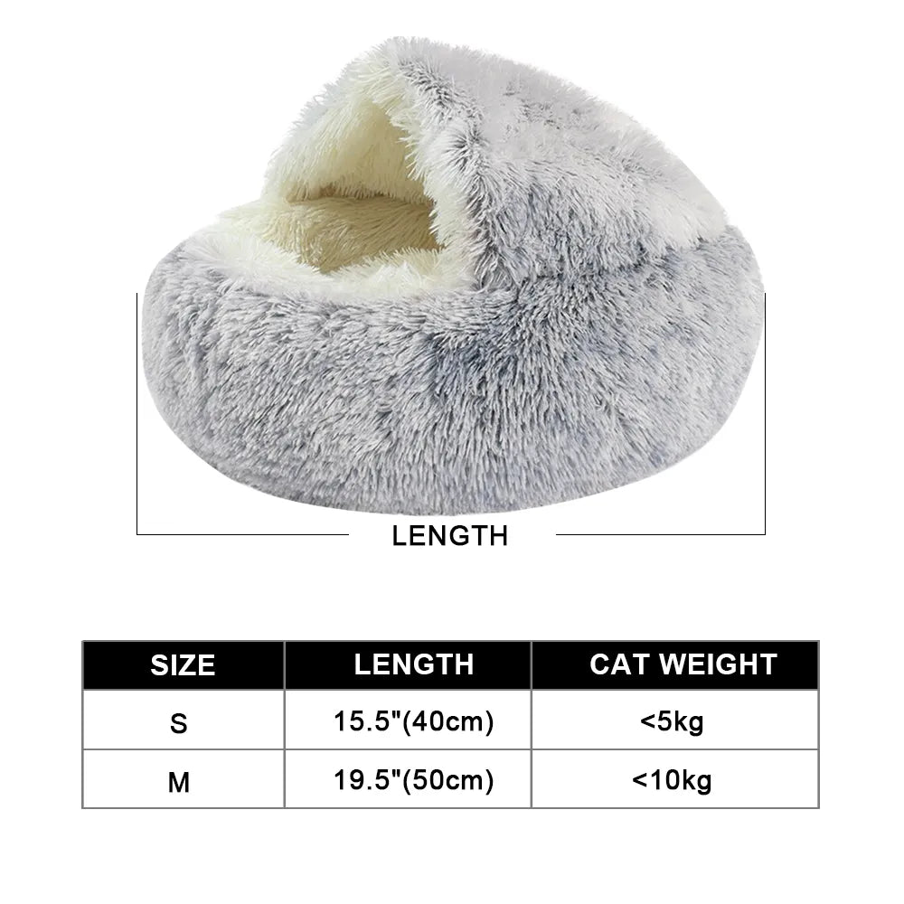 Cozy Round Plush Bed