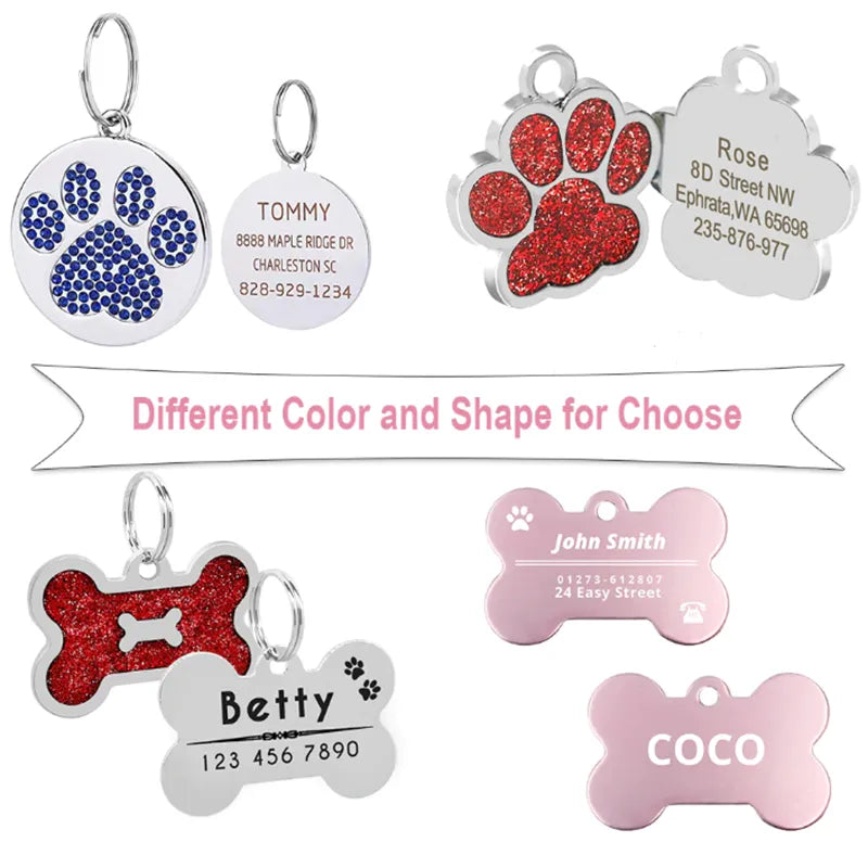 Personalized Dog and Cat Name Tags for Collars