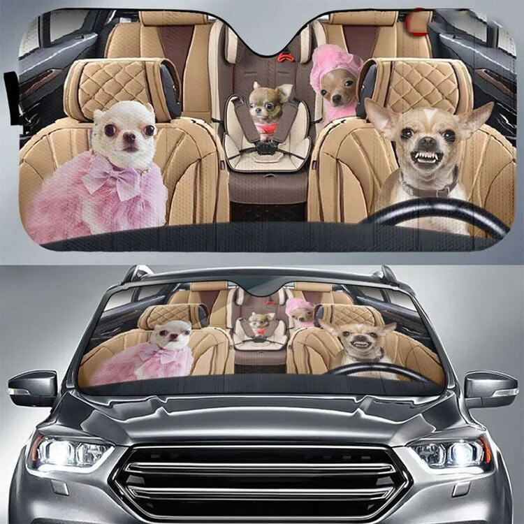 Chihuahua Car Sun Shade