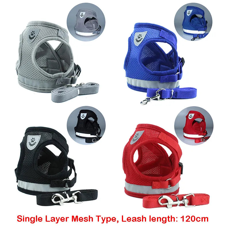 Reflective Safety Dog Harness Set