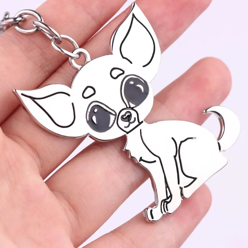 Chihuahua Charm Key Chain