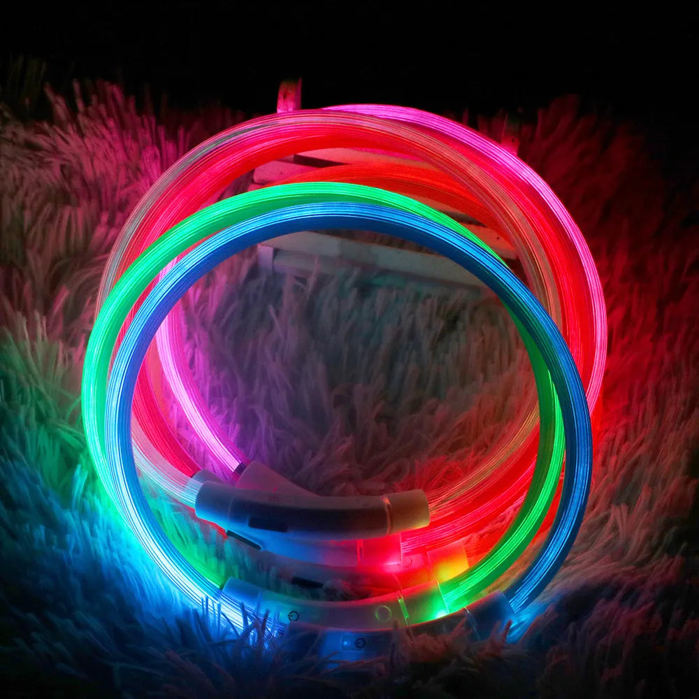 Reflective LED Dog Collar - Safety and Style for Pets