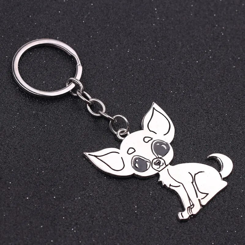 Chihuahua Charm Key Chain