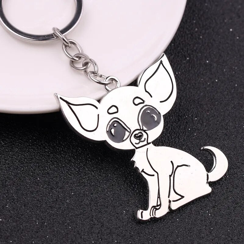 Chihuahua Charm Key Chain