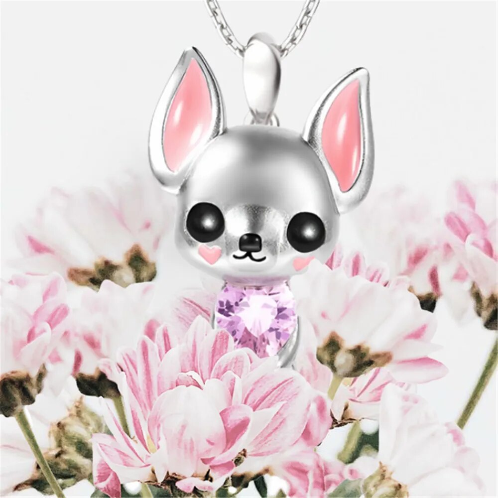 Exquisite Chihuahua Pendant Necklace