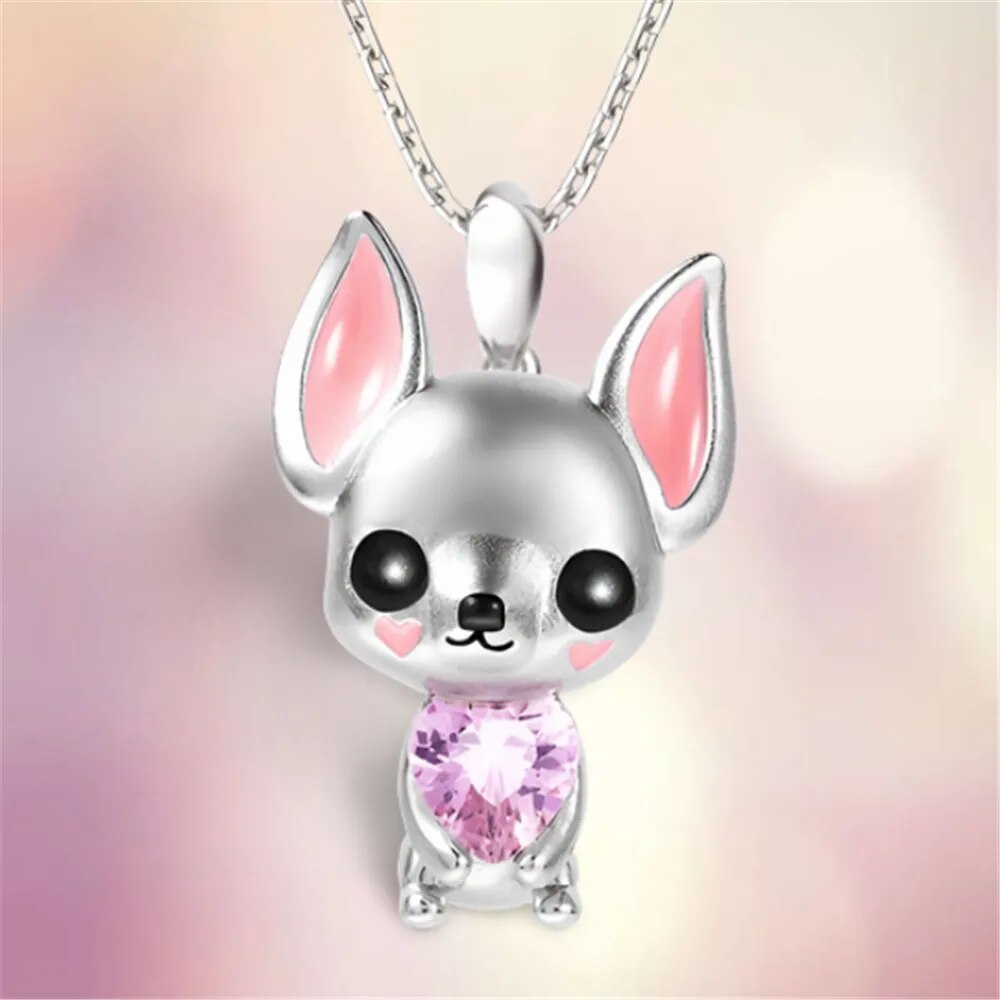 Exquisite Chihuahua Pendant Necklace