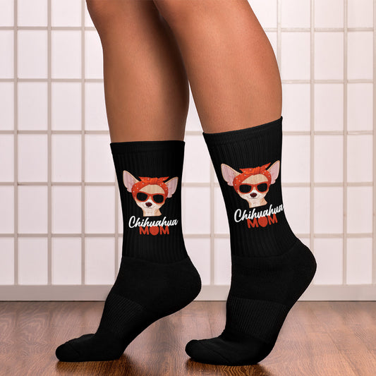 Modern Chihuahua Mom Crew Socks