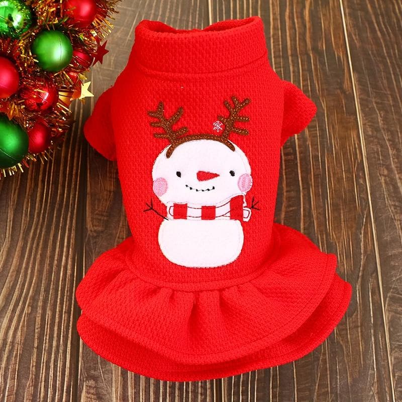 Christmas Snowman Chihuahua Skirt - Chihuahua We Love