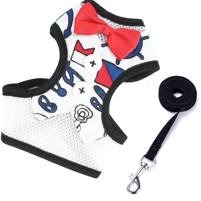 Elegant Bowtie Harness and Leash Set - Chihuahua We Love