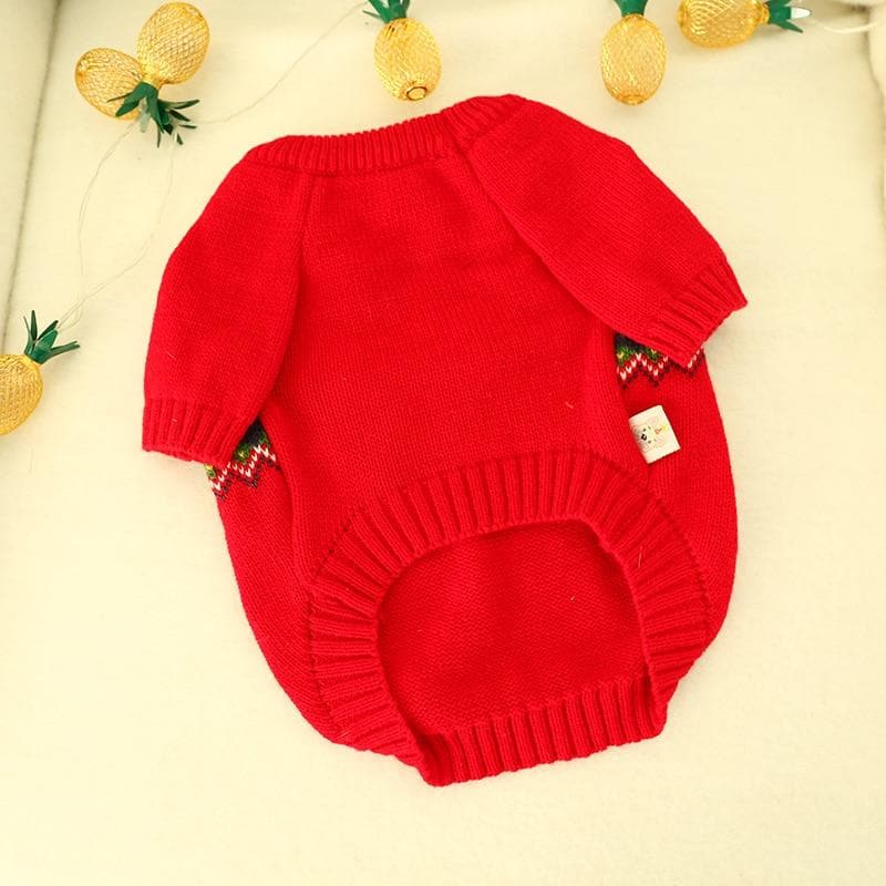 Knitted Santa Chihuahua Sweater - Chihuahua We Love