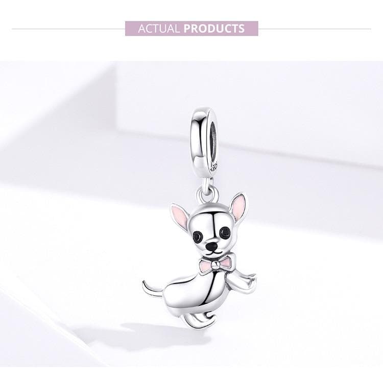 925 Real Sterling Silver Chihuahua Pendant - Chihuahua We Love