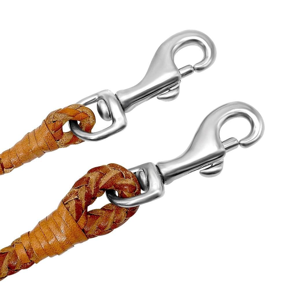 Rolled Leather Leash 4ft Long - Chihuahua We Love