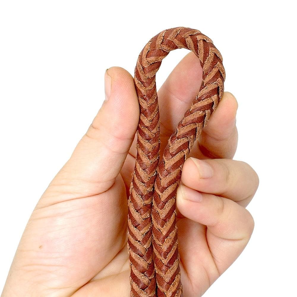 Rolled Leather Leash 4ft Long - Chihuahua We Love