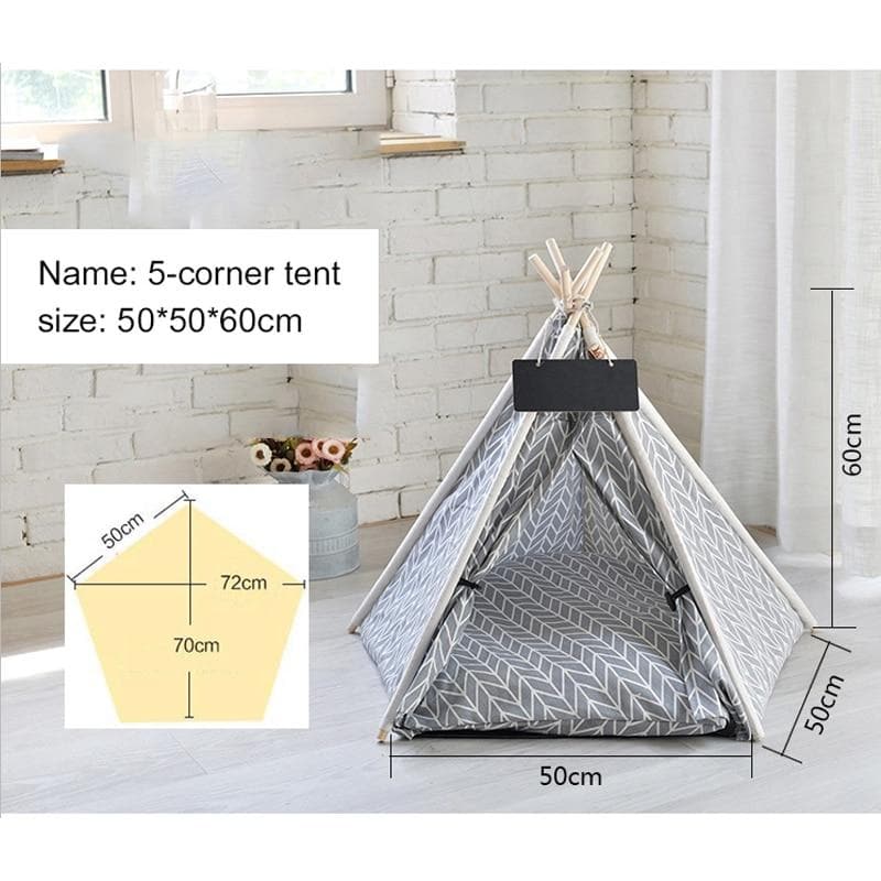 Chihuahua Gray/White Tent - Chihuahua We Love