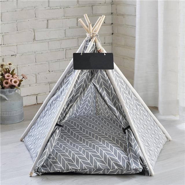 Chihuahua Gray/White Tent - Chihuahua We Love