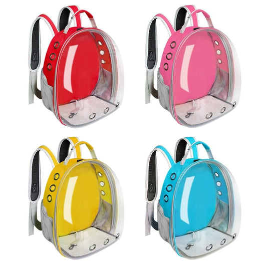 Portable Dog Cat Carrier Bag Breathable Space Capsule Astronaut Travel Bag Transparent Outdoor Small Cat Carrier Pet Backpack - Chihuahua We Love