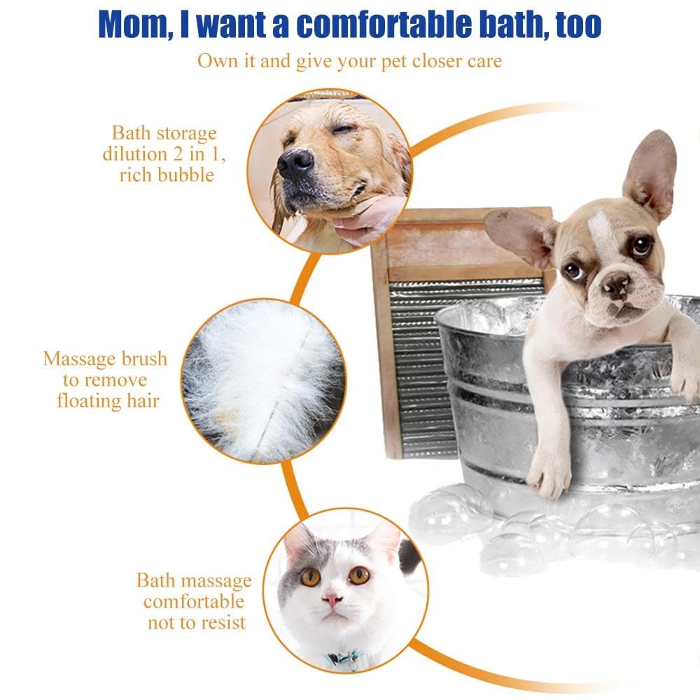 Pet Dog Bath Brush Comb Silicone SPA Shampoo Massage Brush Shower Hair Removal Comb For Dogs Cats Cleaning Grooming Tool - Chihuahua We Love