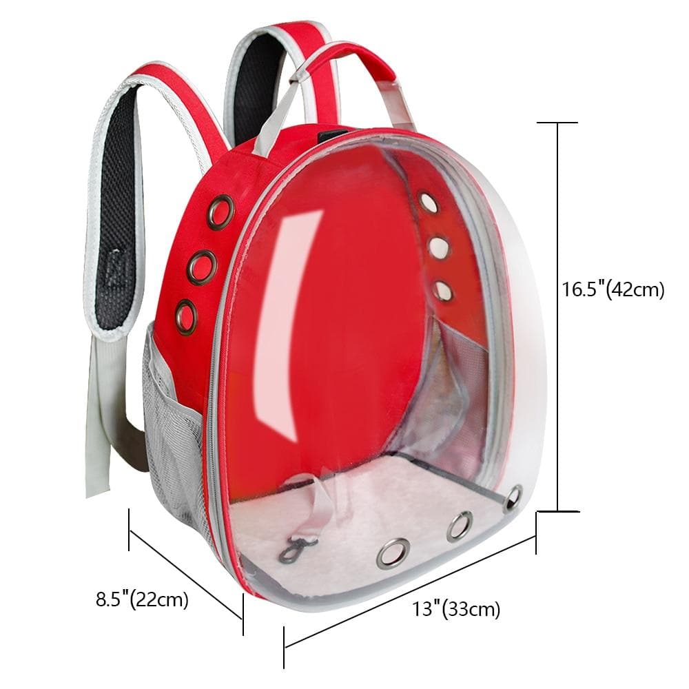 Portable Dog Cat Carrier Bag Breathable Space Capsule Astronaut Travel Bag Transparent Outdoor Small Cat Carrier Pet Backpack - Chihuahua We Love