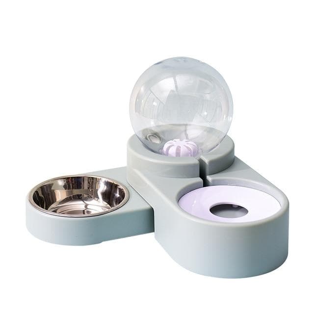 Pet Cat Dog Water Food Feeder Automatic Dispenser 1.8L Bubble Water Container Stainless Steel Bowl For Drinking Eating 2020 Sale - Chihuahua We Love