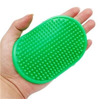 Soft Rubber Dog Bath Brush Comb Cleaning Massage Grooming Cat Brush Blue Red Green Pet Supplies - Chihuahua We Love