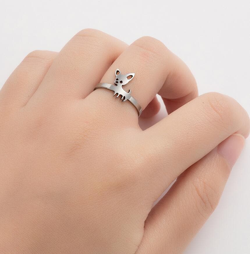 Chihuahua Adjustable Finger Ring - Chihuahua We Love