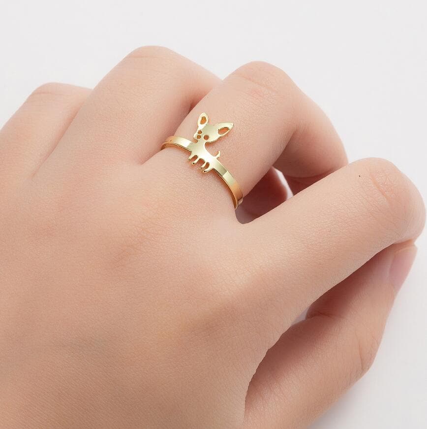 Chihuahua Adjustable Finger Ring - Chihuahua We Love