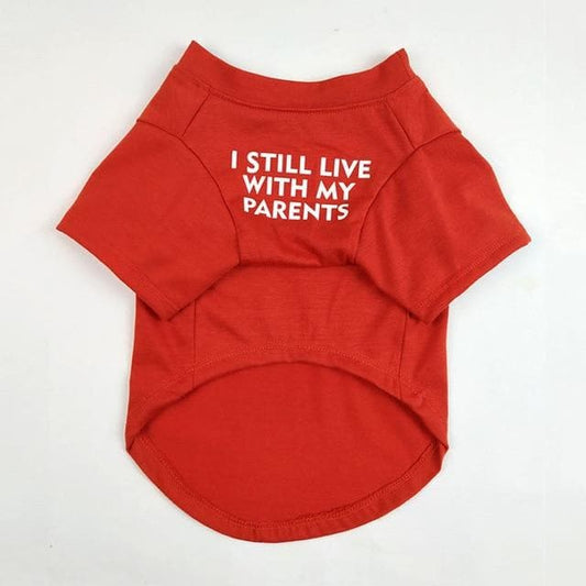 "I still live with my parents" T-shirt - Chihuahua We Love