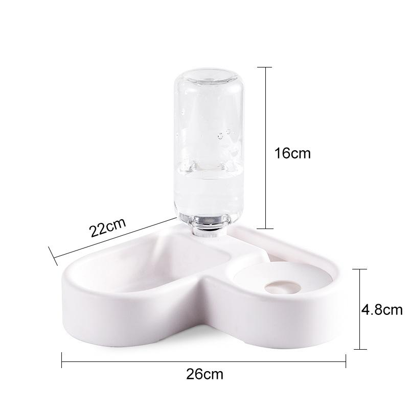 Pet Cat Dog Water Food Feeder Automatic Dispenser 1.8L Bubble Water Container Stainless Steel Bowl For Drinking Eating 2020 Sale - Chihuahua We Love