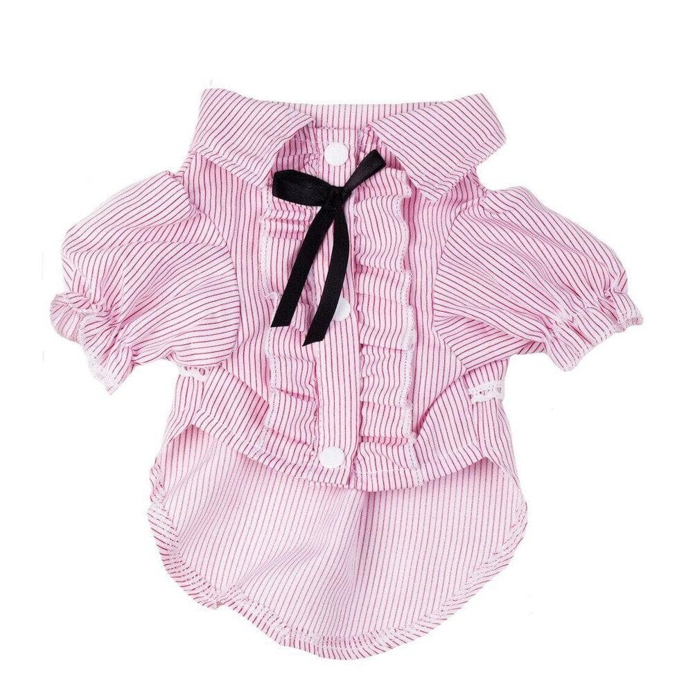 Gomaomi Stripe Dog Shirt Vest with Bowtie - Chihuahua We Love