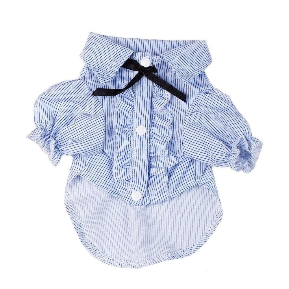 Gomaomi Stripe Dog Shirt Vest with Bowtie - Chihuahua We Love
