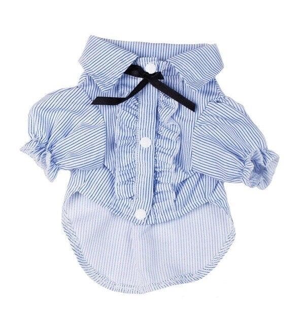 Gomaomi Stripe Dog Shirt Vest with Bowtie - Chihuahua We Love