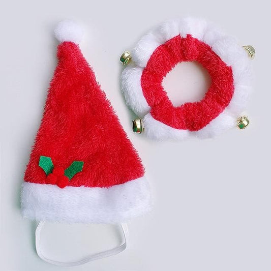 Christmas Hat And Collar Set - Chihuahua We Love