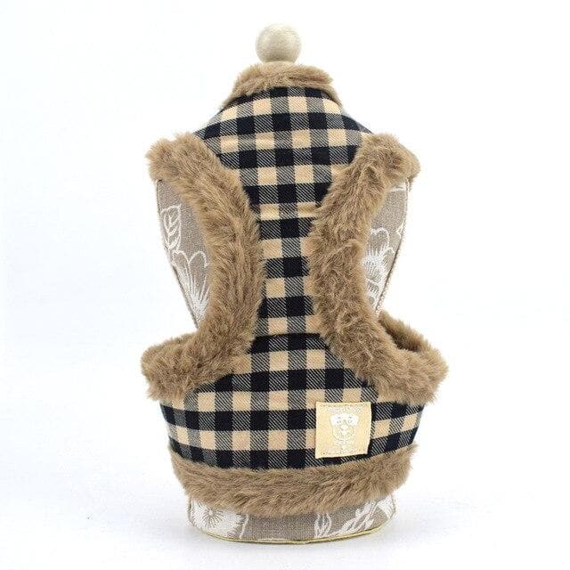Winter Faux Fur Harness and Leash - Chihuahua We Love