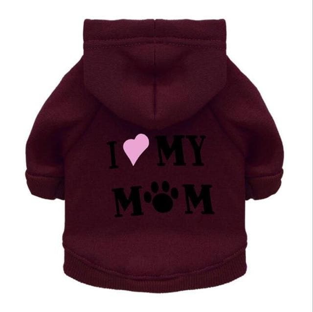 "I Love My Mom" Hoodie - Chihuahua We Love