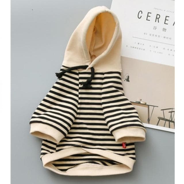 Cotton Striped Chihuahua Hoodie - Chihuahua We Love