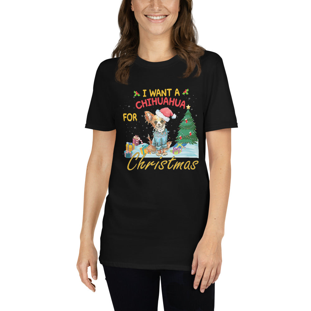 Cute and Special Christmas Gift Holiday T-shirt - Chihuahua We Love