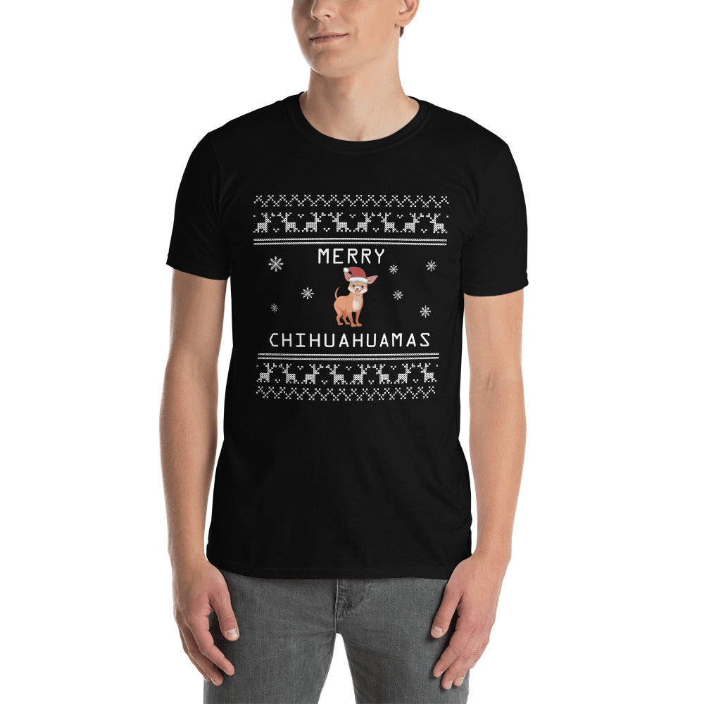 Punny Merry Chihuahuamas Holiday T-shirt