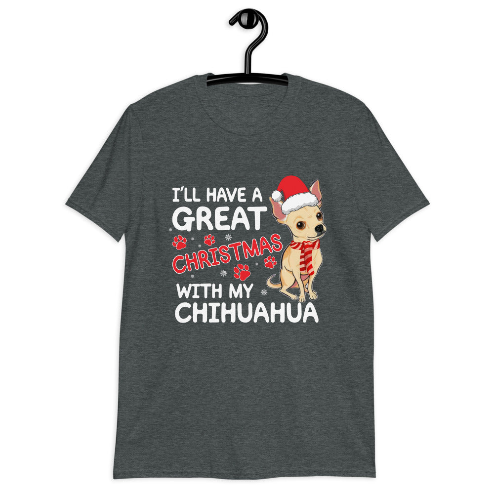 Christmas with my Chihuahua Holiday T-shirt - Chihuahua We Love