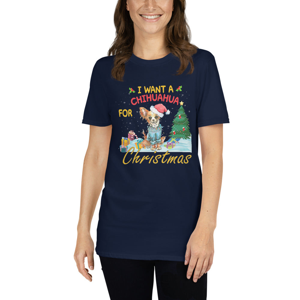 Cute and Special Christmas Gift Holiday T-shirt - Chihuahua We Love