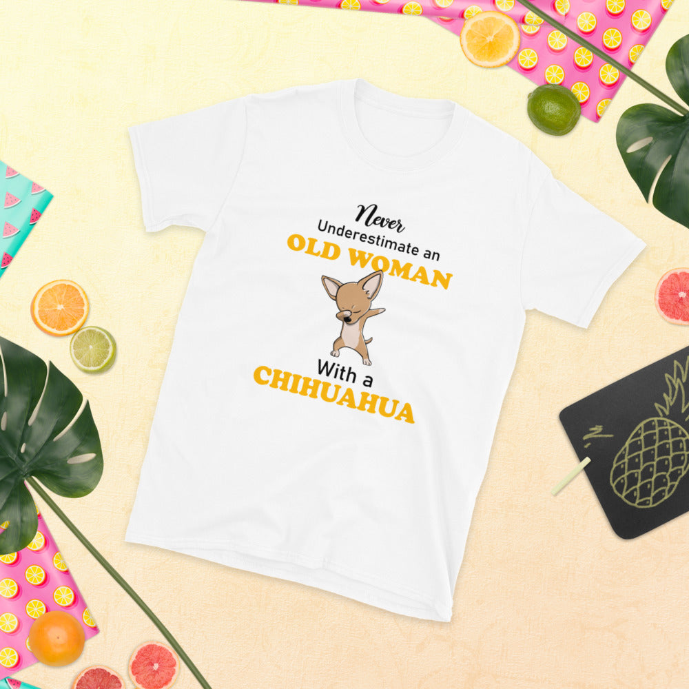 Hard Core Granny with a Chihuahua T-Shirt