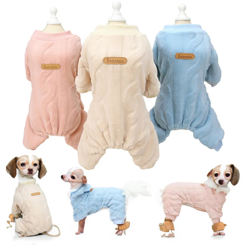 Warm Fleece Chihuahua Jumpsuit