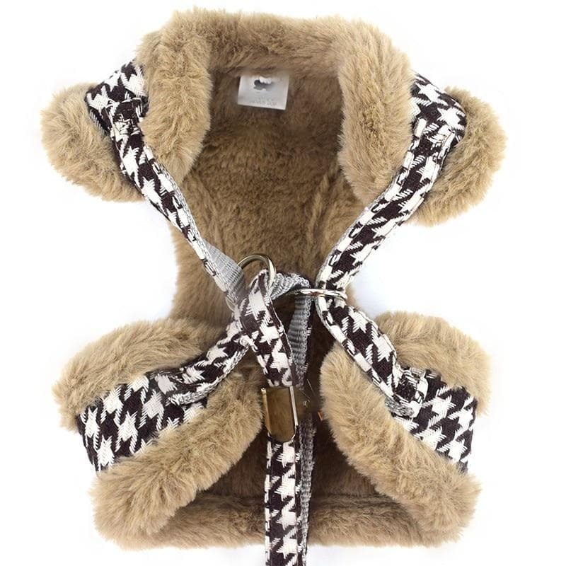 Winter Faux Fur Harness and Leash - Chihuahua We Love