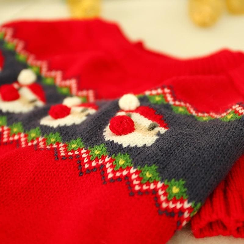 Knitted Santa Chihuahua Sweater - Chihuahua We Love