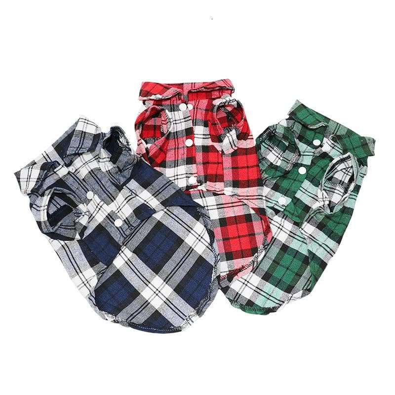 Plaid Flannel Shirt - Chihuahua We Love