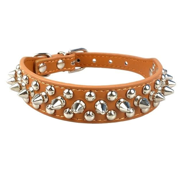 Spiked Leather Chihuahua Collar - Chihuahua We Love