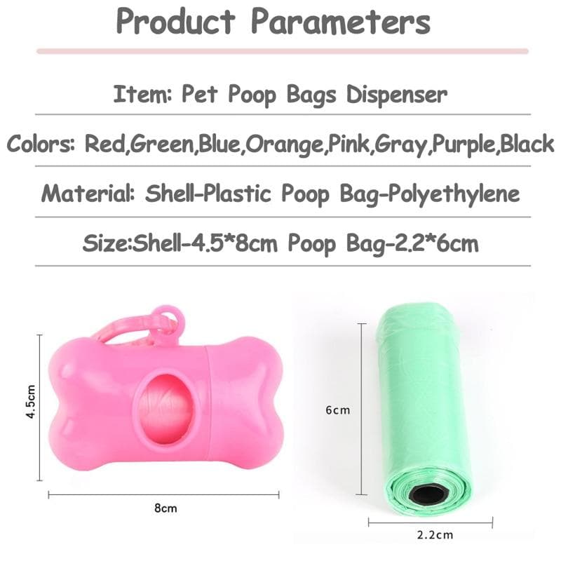 Bone Shaped Poop Bags Dispenser - Chihuahua We Love